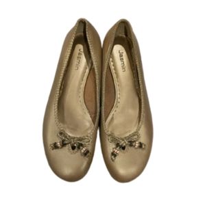 Jasmin Gold Genuine Leather flats